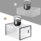 Boîtes à Chaussures Transparentes Empilables avec Porte Magnétique
