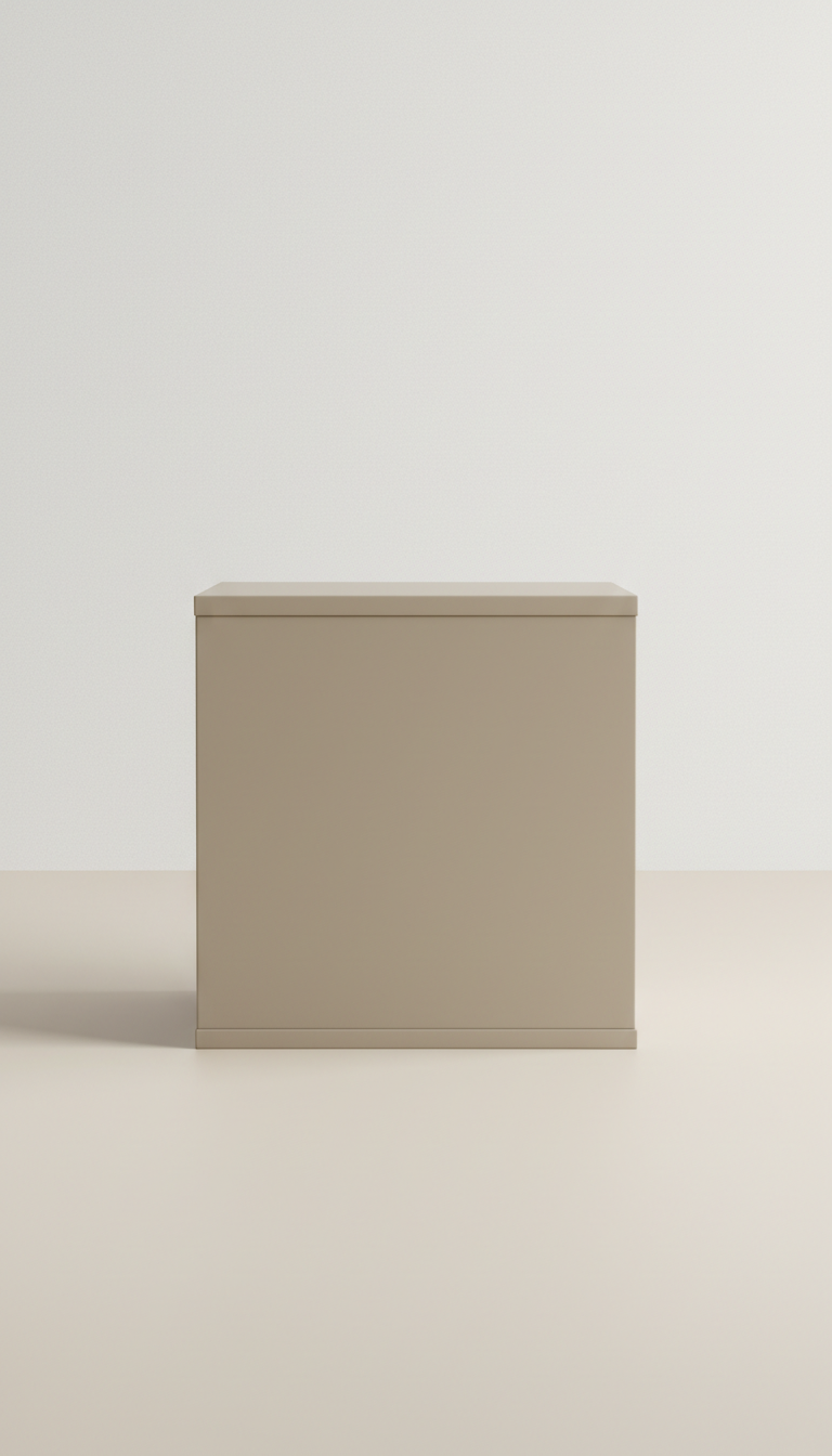 Cube de rangement empilable taupe urbain